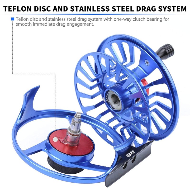 AVID Fly Reel / CNC Machined Aluminium Micro Adjusting Drag Fly Rel AVID