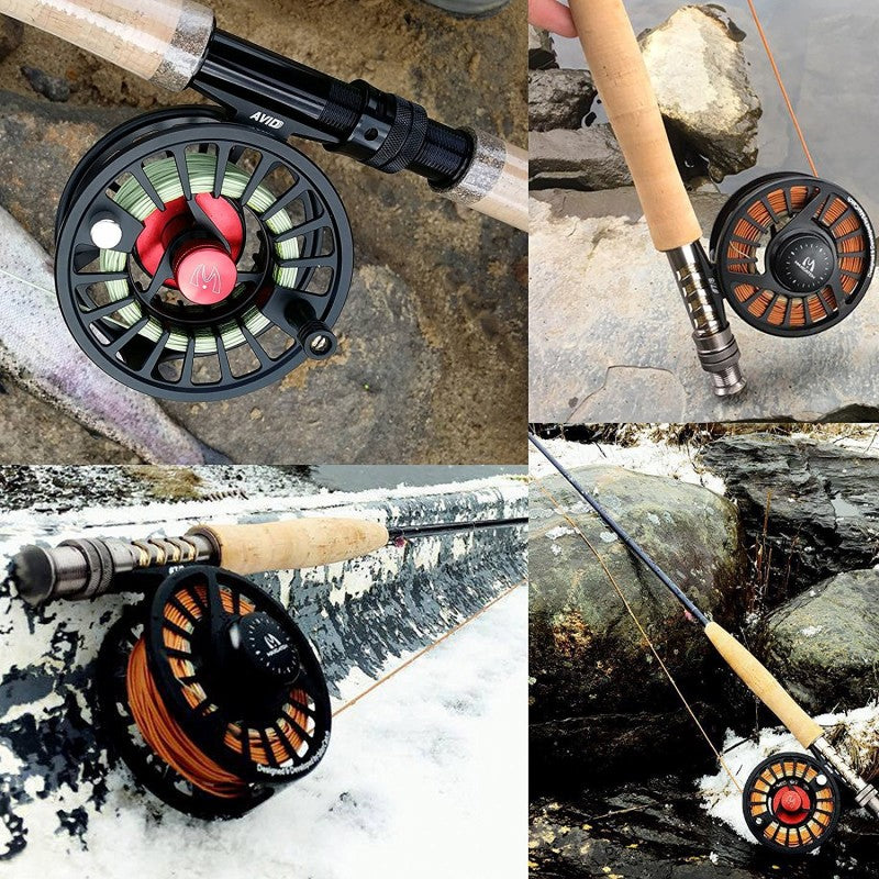AVID Fly Reel / CNC Machined Aluminium Micro Adjusting Drag Fly Rel AVID