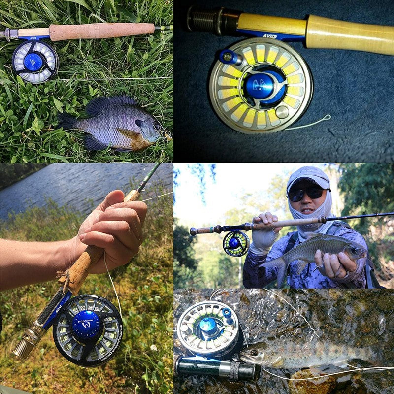 AVID Fly Reel / CNC Machined Aluminium Micro Adjusting Drag Fly Rel AVID