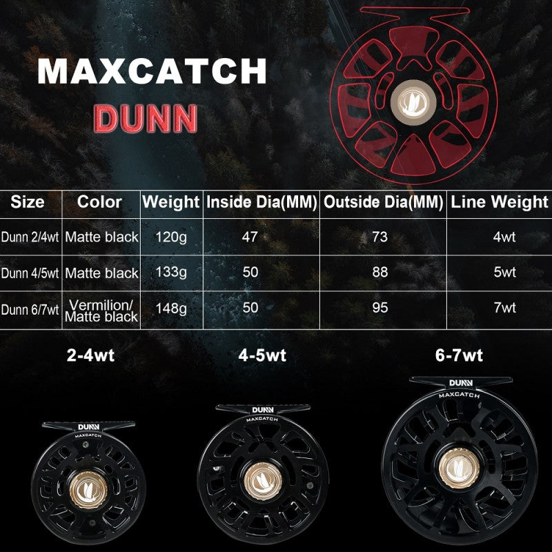 Dunn Ultralite MAXSDS Fly Reel / Fully Sealed Waterproof Fly Reel Dunn