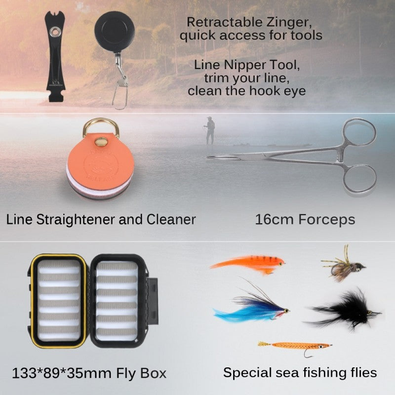 Fully Saltwater Safe Fly Fishing Outfits / Saltwater Predator Fly Rod + AVID Fly Reel Whole Combo