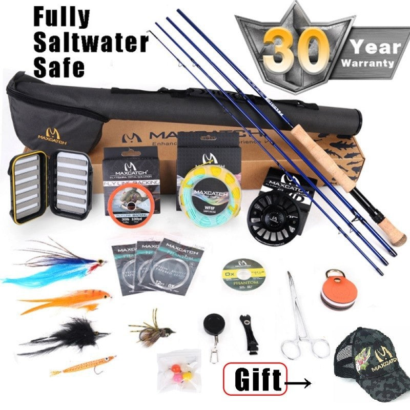 Fully Saltwater Safe Fly Fishing Outfits / Saltwater Predator Fly Rod + AVID Fly Reel Whole Combo