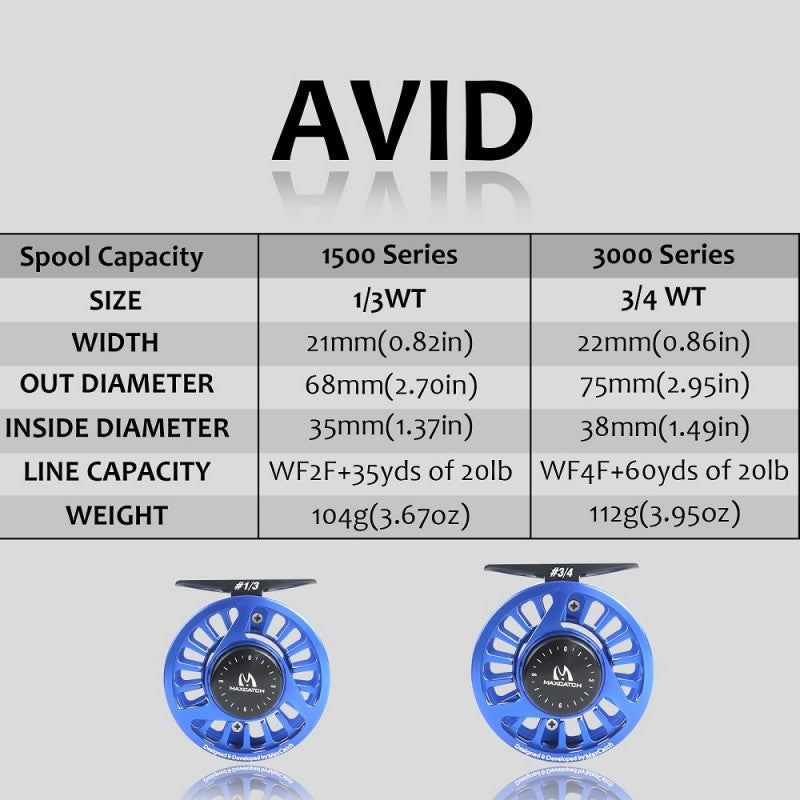 Nymph Fly Rod and Reel Whole Combo / Performance Nymph Fly Rod + AVID Fly Reel Whole Combo