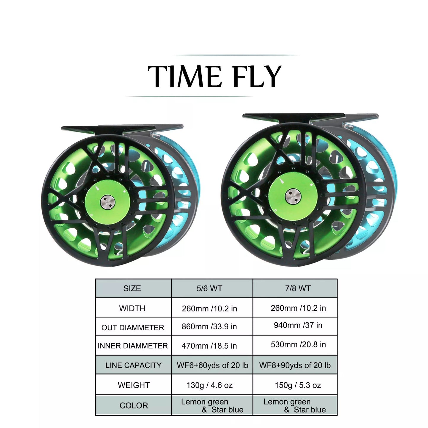 【送料無料】Maxcatch TimeFly 5/6/7/8wt フライフィッシングリール CNCアルミフライリール | 強力で軽量