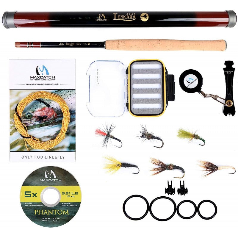 New Tenkara Fly Fishing Kit / Tenaka Fly Rod Whole Combo