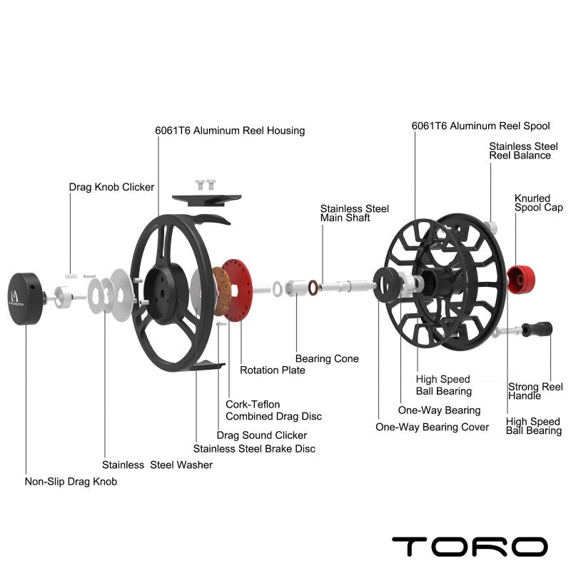 TORO Fly Fishing Reel