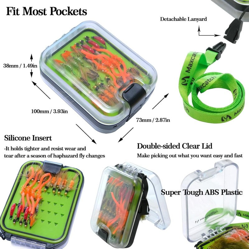 Comprehensive Hand-Tied Flies with Silicone Box