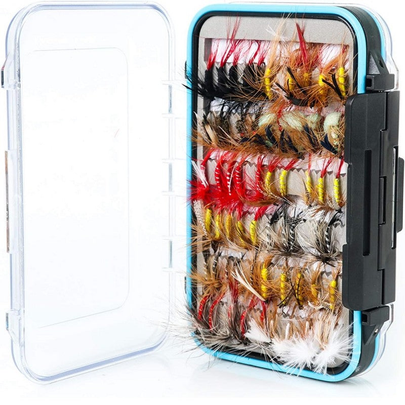 Hand-Tied Assortment Flies 120pcs Black