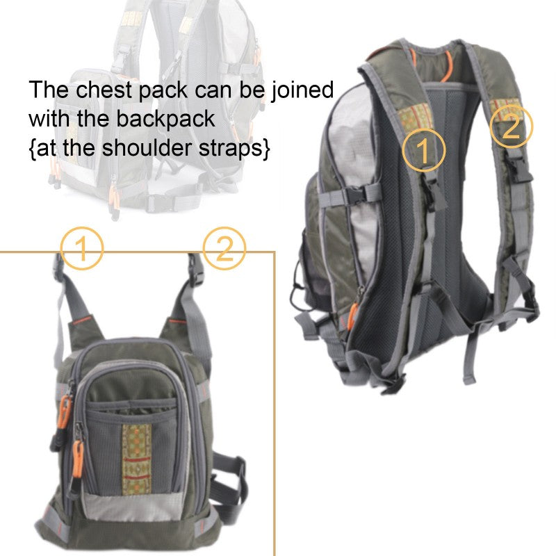 DUO Fly Fishing Backpack with Tackle Chest Pack