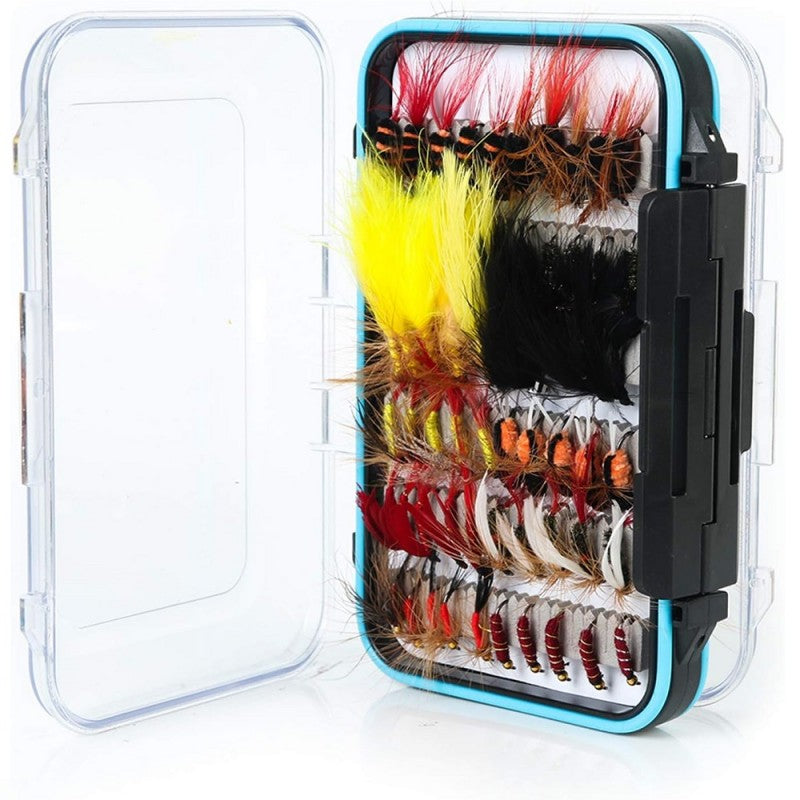 Hand-Tied Assortment Flies 120pcs Black