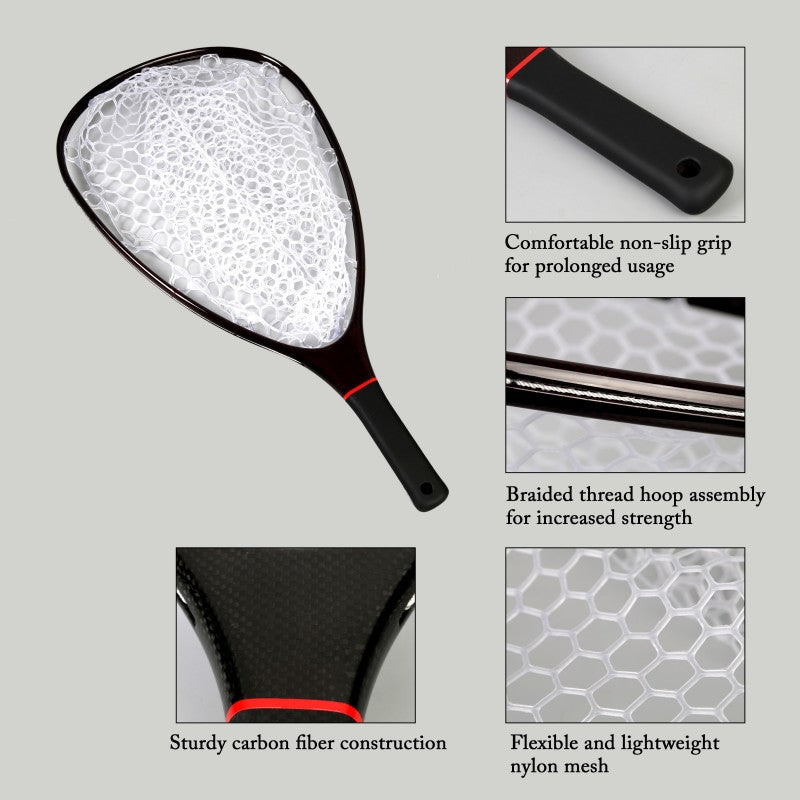 Cheetah Black Carbon Fiber Landing Net