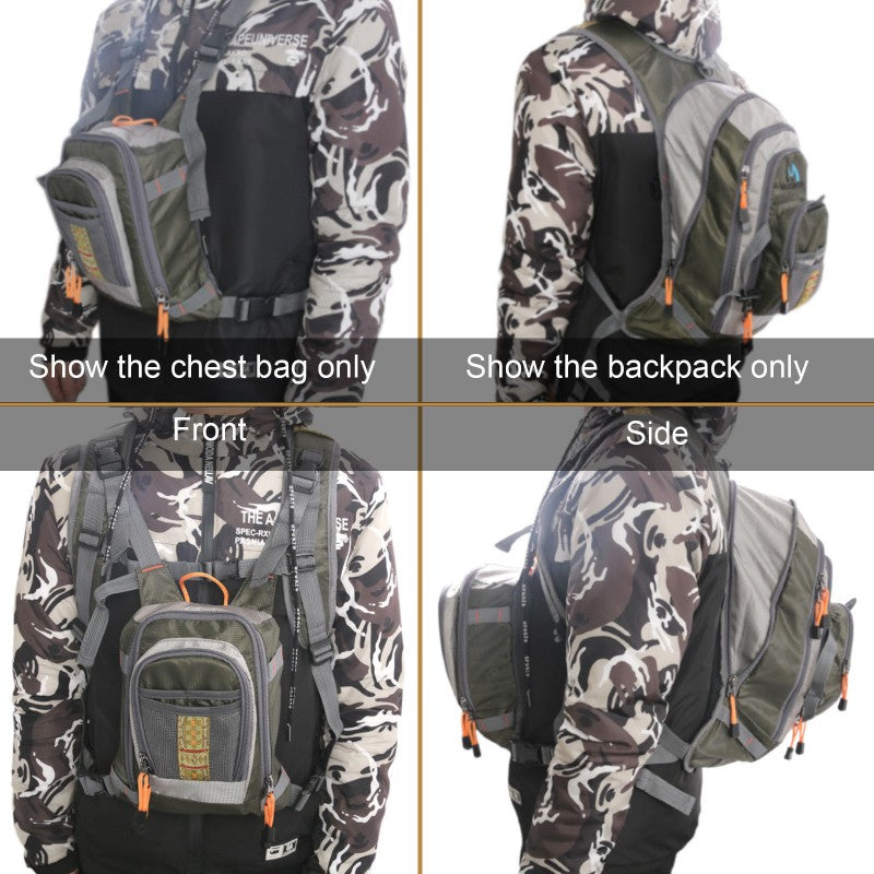 DUO Fly Fishing Backpack with Tackle Chest Pack