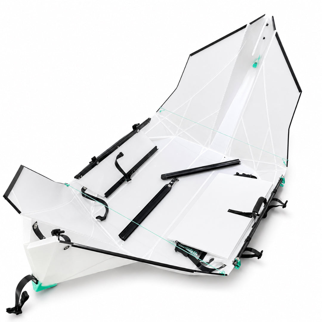 Row Chaser Creek Portable Ultralight Foldable Kayak | Non-Inflatable Canoe