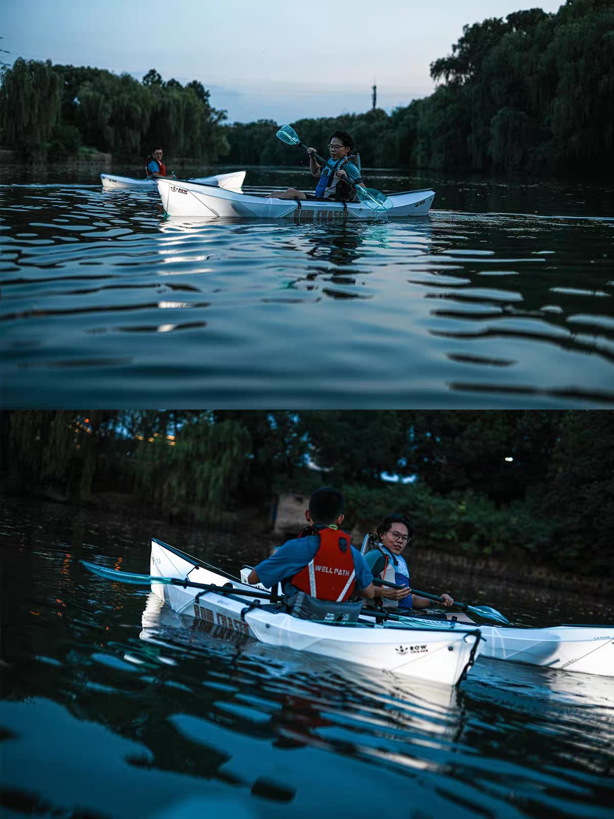 RowChaser Creek Portable Ultralight Foldable Kayak | Non-Inflatable Canoe