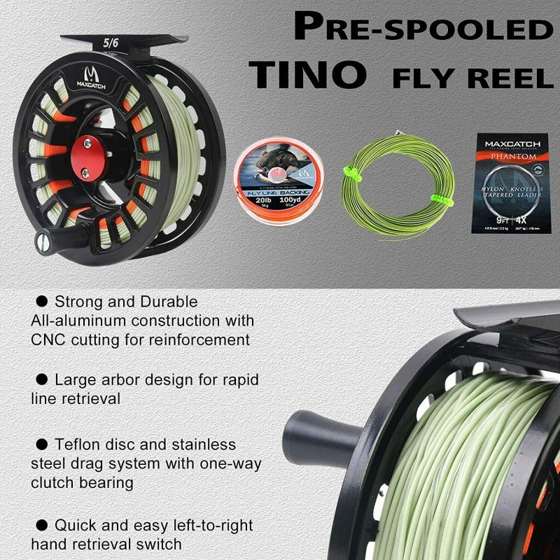 Amigo Fly Fishing Combo / Amigo Fly Rod + Tino Fly Reel Whole Combo