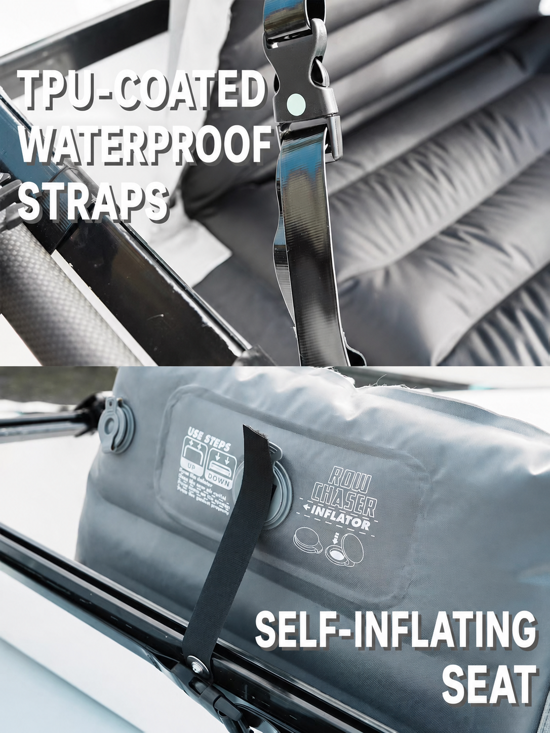 RowChaser Creek Portable Ultralight Foldable Kayak | Non-Inflatable Canoe