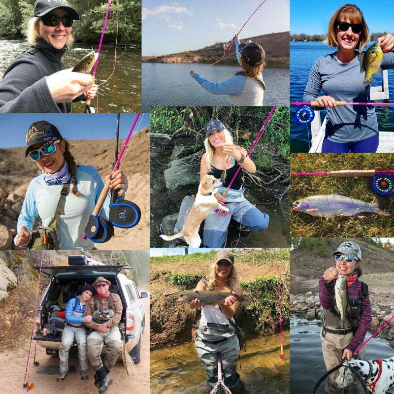Elegant Pink Fly Fishing Whole Combo / Elegant Fly Rod + ECO Fly Reel Whole Combo
