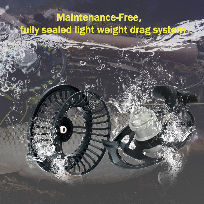 GAZE Waterproof Sealed Drag Fly Reel / Waterproof Sealed Drag Fly Reel GAZE