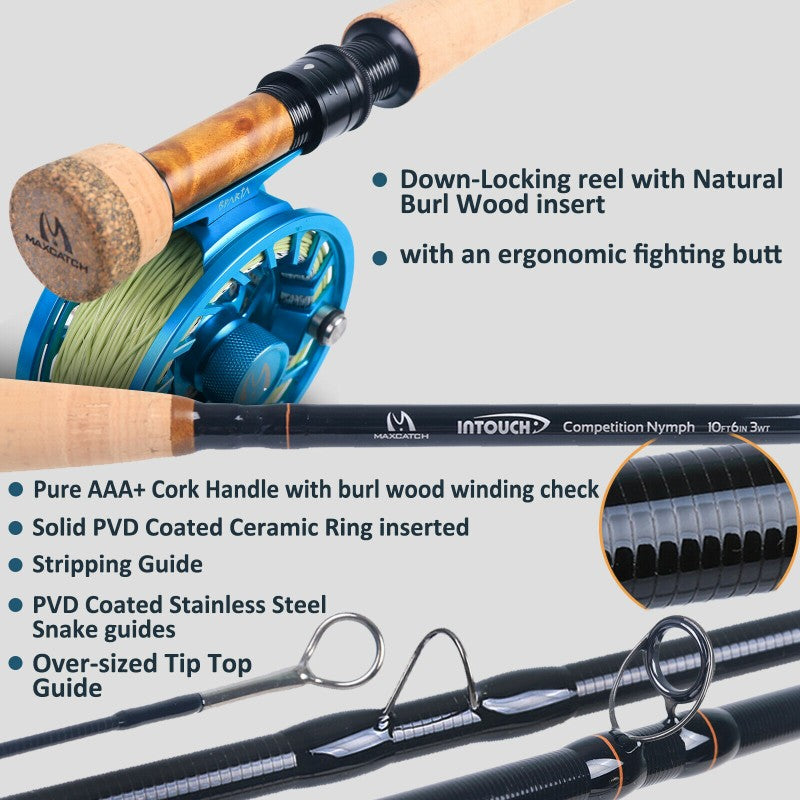 InTouch Competition Nymph Fly Rod | IM12/40T+46T Carbon