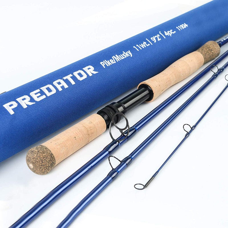 MaxCatch Predator Fly Rod | 30T SK Carbon Fiber PACBAY Titanium Guide with Cork Handle