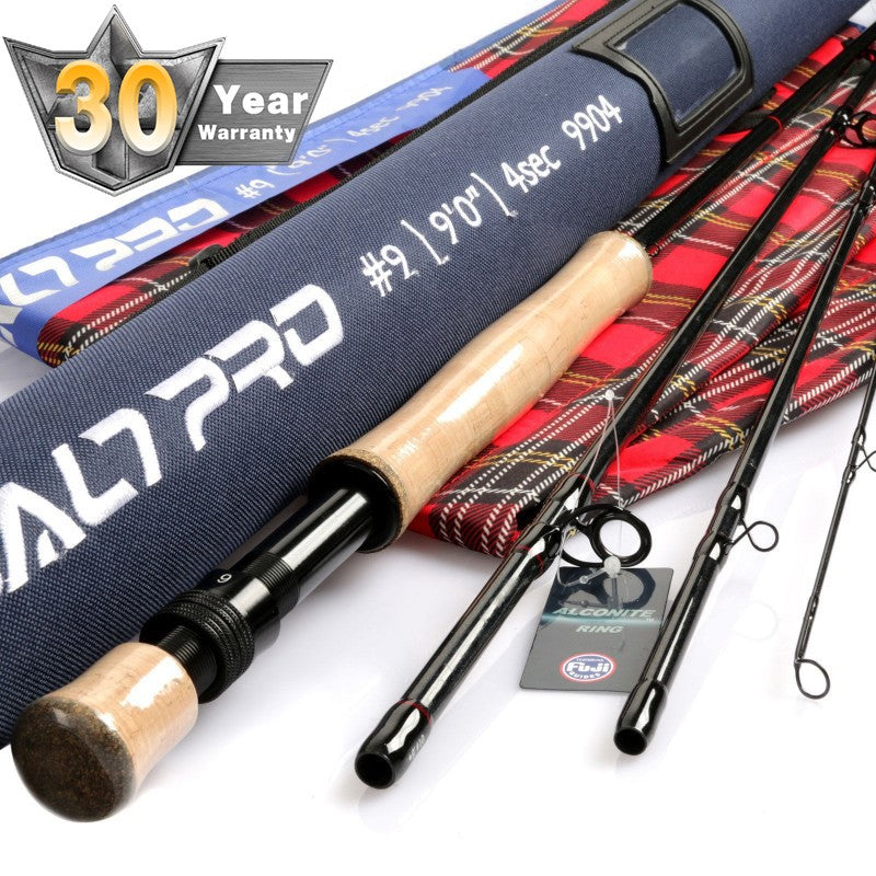 MaxCatch Saltpro Saltwater Fly Rod | 30T + 40T SK Chameleon Carbon Fiber with Cork Handle Grip