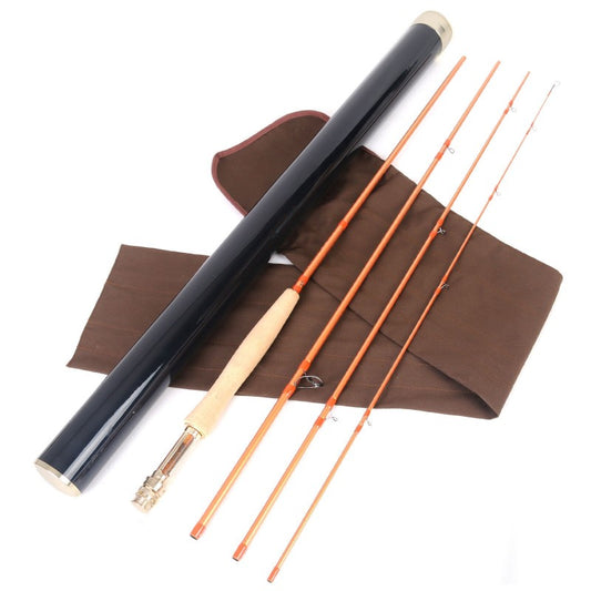 MaxCatch Skyhigh Gold Competition Fly Rod | 40T + 46T Toray Carbon Fiber Cork with Burl wood