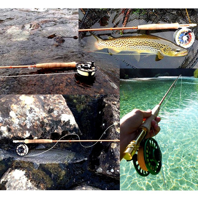 MaxCatch Skyhigh Gold Competition Fly Rod | 40T + 46T Toray Carbon Fiber Cork with Burl wood