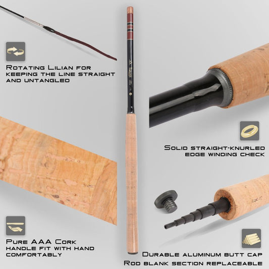 New Tenkara Fly Fishing Kit / Tenaka Fly Rod Whole Combo