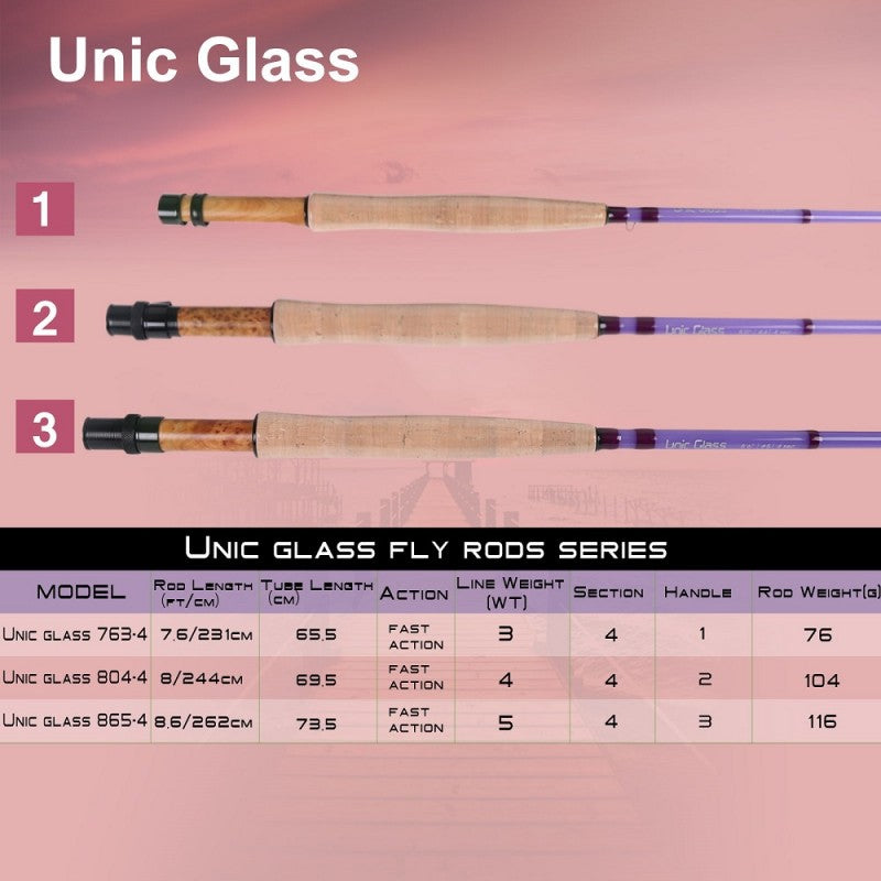 Unic Fiberglass Fly Rod